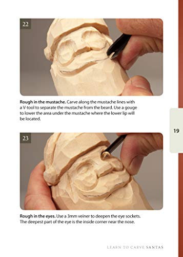 Santas Study Stick Kit (Learn to Carve Faces with Harold Enlow): Learn to Carve Santas Booklet & Santa Study Stick (Fox Chapel Publishing) High-Quality Resin Study Stick with Step-by-Step Instructions