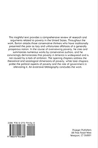 The Poverty Debate: Politics and the Poor in America (Contributions in Sociology (Paperback))