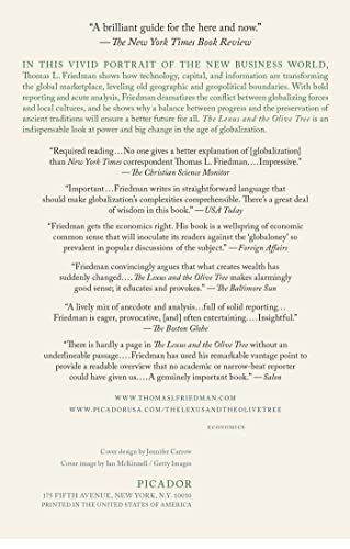 The Lexus and the Olive Tree: Understanding Globalization by