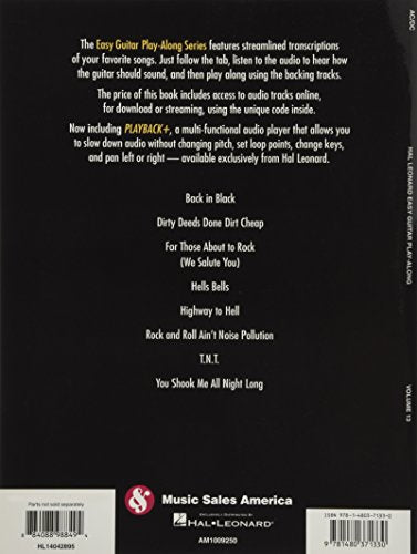 AC/DC: Easy Guitar Play-Along Volume 13 (Book/Online Audio) (Easy Guitar Play-Along, 13)