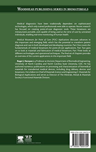 Medical Biosensors for Point of Care (POC) Applications (Woodhead Publishing Series in Biomaterials)
