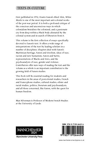 Frantz Fanons 'Black Skin, White Masks': New Interdisciplinary essays (Texts in Culture)