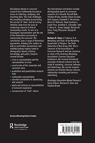Representing Consumers: Voices, Views and Visions (Routledge Interpretive Marketing Research)