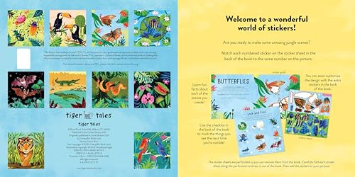 Color with Stickers: Jungle: Create 10 Pictures with Sticker