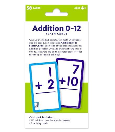 Flash Cards: Addition 0-12