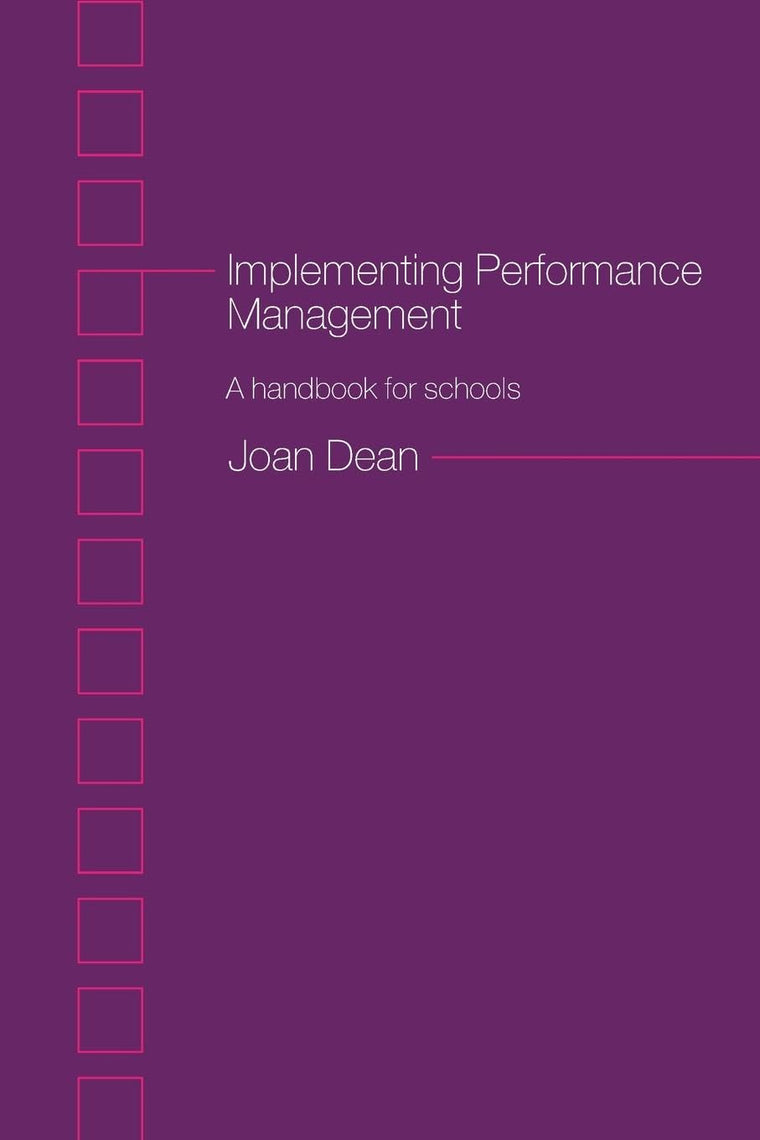 Implementing Performance Management: A Handbook for Schools