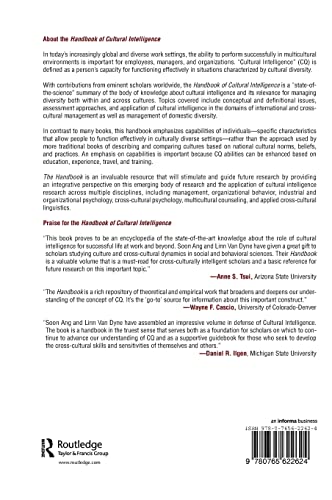 Handbook of Cultural Intelligence: Theory Measurement and Application