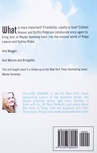 Maybe Now (Maybe Someday) — back cover