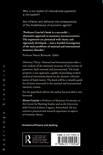 Monetary Theory: National and International