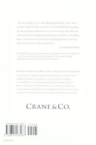 Crane's Wedding Blue Book