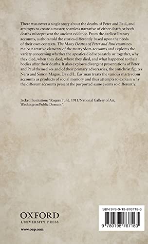 The Many Deaths of Peter and Paul (Oxford Early Christian Studies)