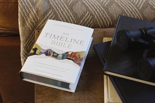 NIV, Timeline Bible, Hardcover, Red Letter, Comfort Print: A Chronological Study through Scripture