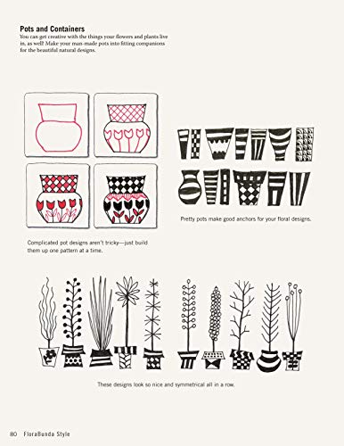 Florabunda Style: Super Simple Line Art to Color, Craft & Draw (Design Originals) Over 200 Doodles to Learn: Flowers, Leaves, Vines, Buds, Pods, Blooms, Petals, Bells, Nature-Inspired Accents, & More