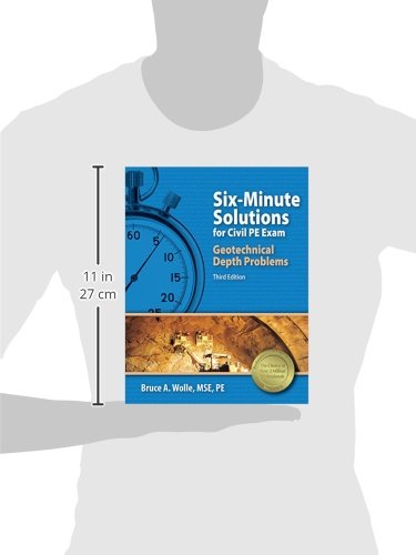 PPI Six-Minute Solutions for Civil PE Exam Geotechnical Depth Problems, 3rd Edition - More Than 102 Practice Problems for the NCEES PE Civil Geotechnical Exam