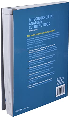 Musculoskeletal Anatomy Coloring Book by Muscolino DC, Josep
