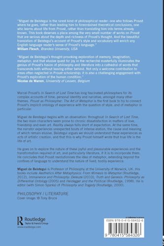 Proust as Philosopher — back cover