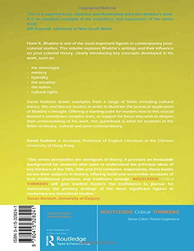 Homi K. Bhabha (Routledge Critical Thinkers)