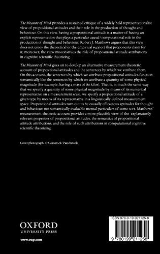 The Measure of Mind: Propositional Attitudes and Their Attribution
