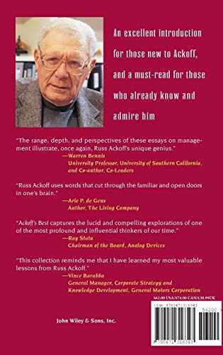 Ackoff's Best: His Classic Writings on Management — back cover