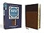 NIV Study Bible, Fully Revised Edition (Study Deeply. Believe Wholeheartedly.), Large Print, Leathersoft, Brown, Red Letter, Thumb Indexed, Comfort Print