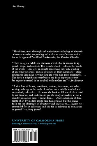 Theories of Modern Art: A Source Book by Artists and Critics (California Studies in the History of Art) (Volume 11)