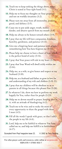 Personal Prayers from Colossians 50-pack (Prayer Cards)