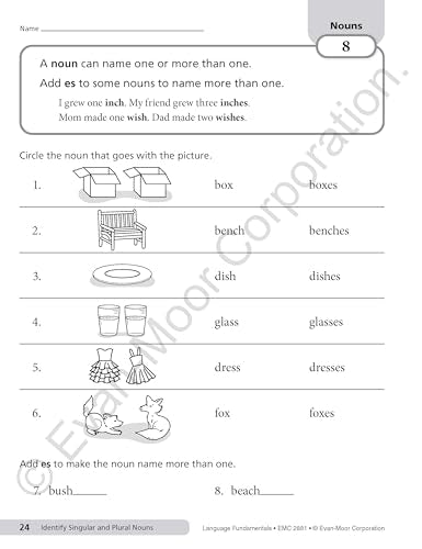 Language Fundamentals, Grade 1