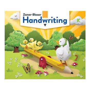 Zaner-Bloser Handwriting 2020 Grade K Student Edition