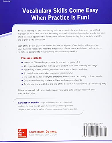 McGraw-Hill Education Vocabulary Grades 6-8, Second Edition