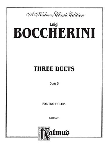 Three Duets, Op. 5 (Kalmus Edition)
