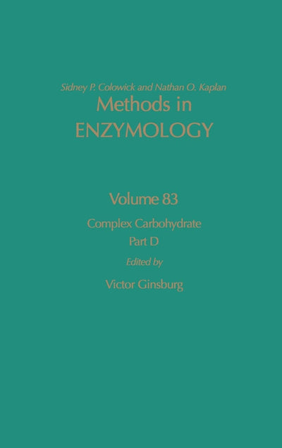 Complex Carbohydrates, Part D (Volume 83) (Methods in Enzymology, Volume 83)