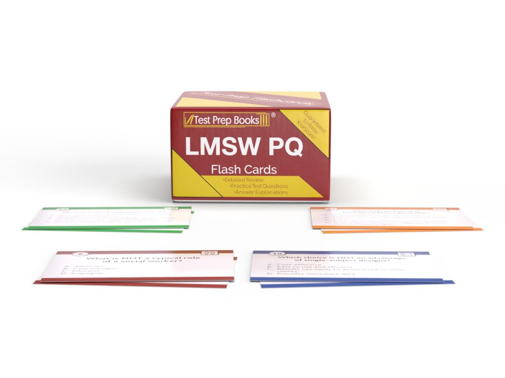 LMSW Practice Question Study Cards 2025-2026: ASWB Masters Exam Prep and Practice Test Questions [Full Color Cards]