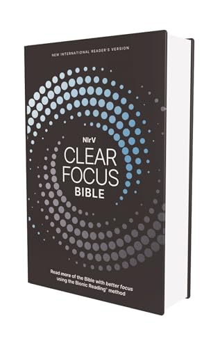 NIrV, Clear Focus Bible, Hardcover, Charcoal/Blue: Read more of the Bible with better focus using the Bionic Reading Method