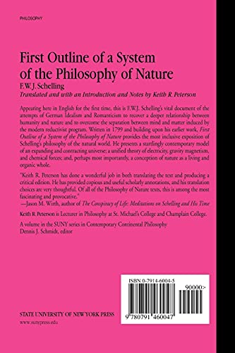 First Outline of a System of the Philosophy of Nature (Contemporary Continental Philosophy)