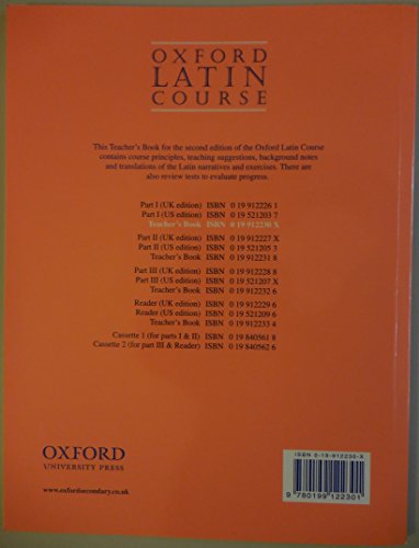 Oxford Latin Course: Teacher's Book, Part 1