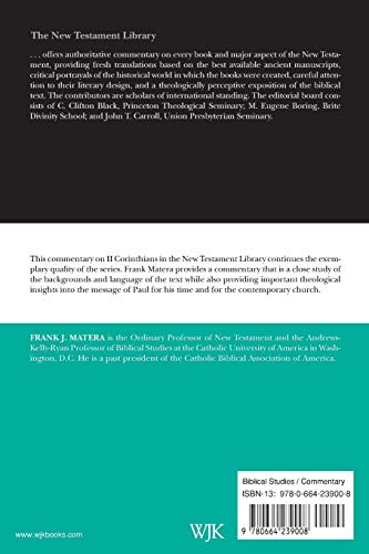 II Corinthians: A Commentary (The New Testament Library)