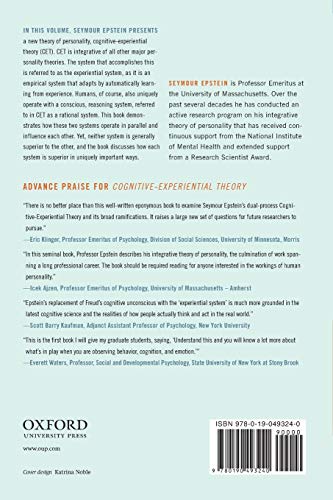 COGNITIVE EXPERIENTIAL THEORY P: An Integrative Theory of Personality