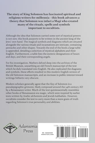 The Key of Solomon the King: A Biography Concerning King Solomon; His Magic, Conjurations and Mythical History (Biblical Pseudepigrapha)