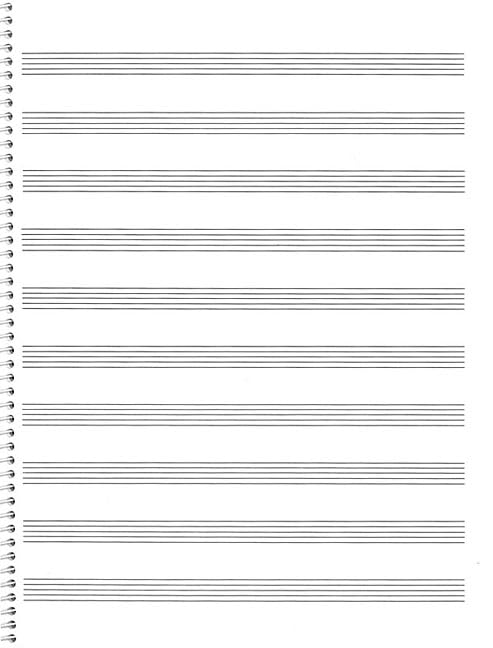 74. Spiral Book: 10-stavePassantino Manuscript Paper  Music Staff Paper Notebook for Students and Teachers  Blank Sheet Music for Piano Lessons Songwriting and Composition