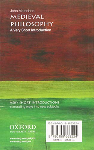 Medieval Philosophy: A Very Short Introduction (Very Short Introductions)