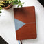 NIV Application Bible, Personal Size, Leathersoft, Brown/Blue, Red Letter, Indexed, Comfort Print: Bringing the Ancient Message of the Bible into Your World (NIV Application Commentary Resources)