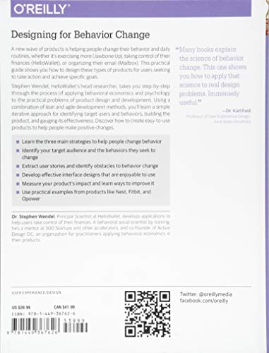 Designing for Behavior Change: Applying Psychology and Behavioral Economics