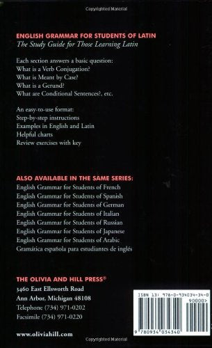 English Grammar for Students of Latin: The Study Guide for Those Learning Latin