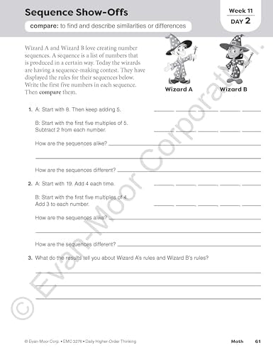 Daily Higher-Order Thinking, Grade 6 Teacher Edition