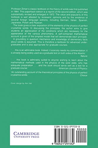 Principles of the Theory of Solids: Seond Edition