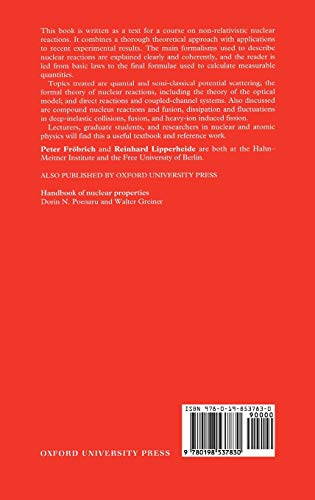 Theory of Nuclear Reactions (Oxford Studies in Nuclear Physics)