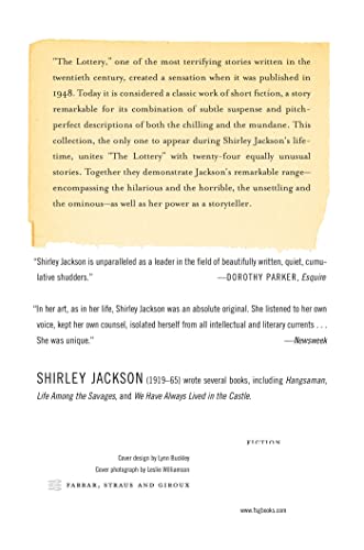 The Lottery and Other Stories (FSG Classics)