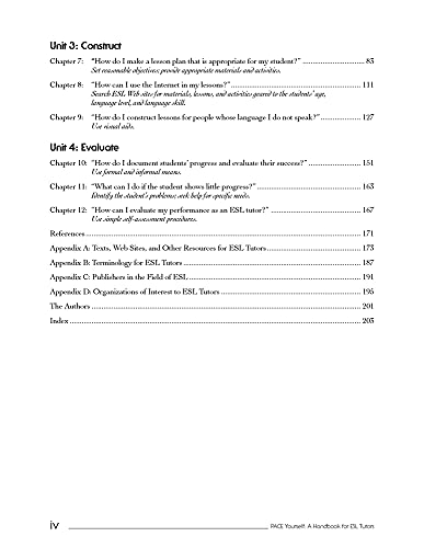 PACE Yourself: A Handbook for ESL Tutors (English Language Teacher Development)