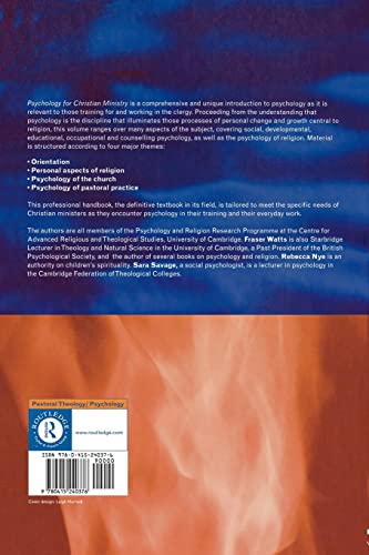 Psychology for Christian Ministry