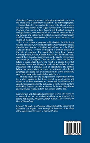 Rethinking Progress: Movements, Forces, and Ideas at the End of the Twentieth Century